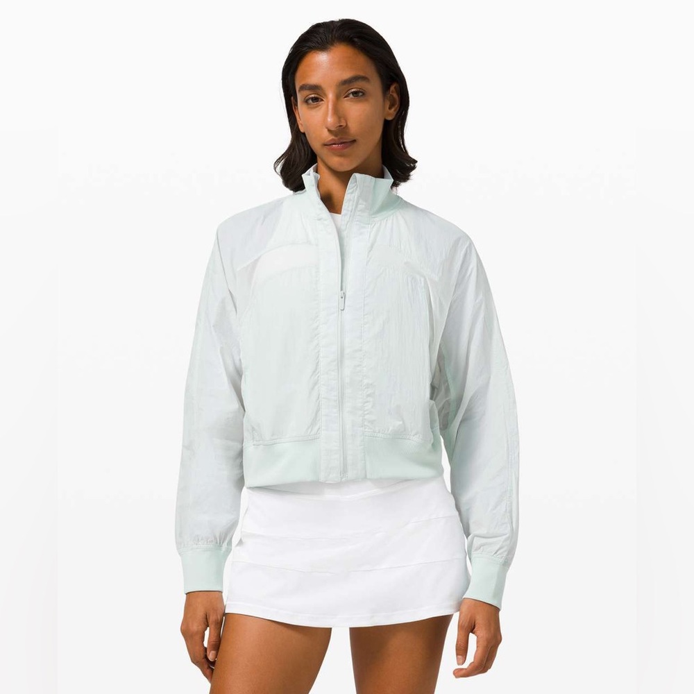 🩵Lululemon Athletica Mint Bomber Jacket